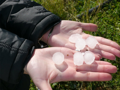 Χαλαζόπτωση στην Λάρισα